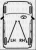 BORG & BECK BKB3039 Cable, parking brake